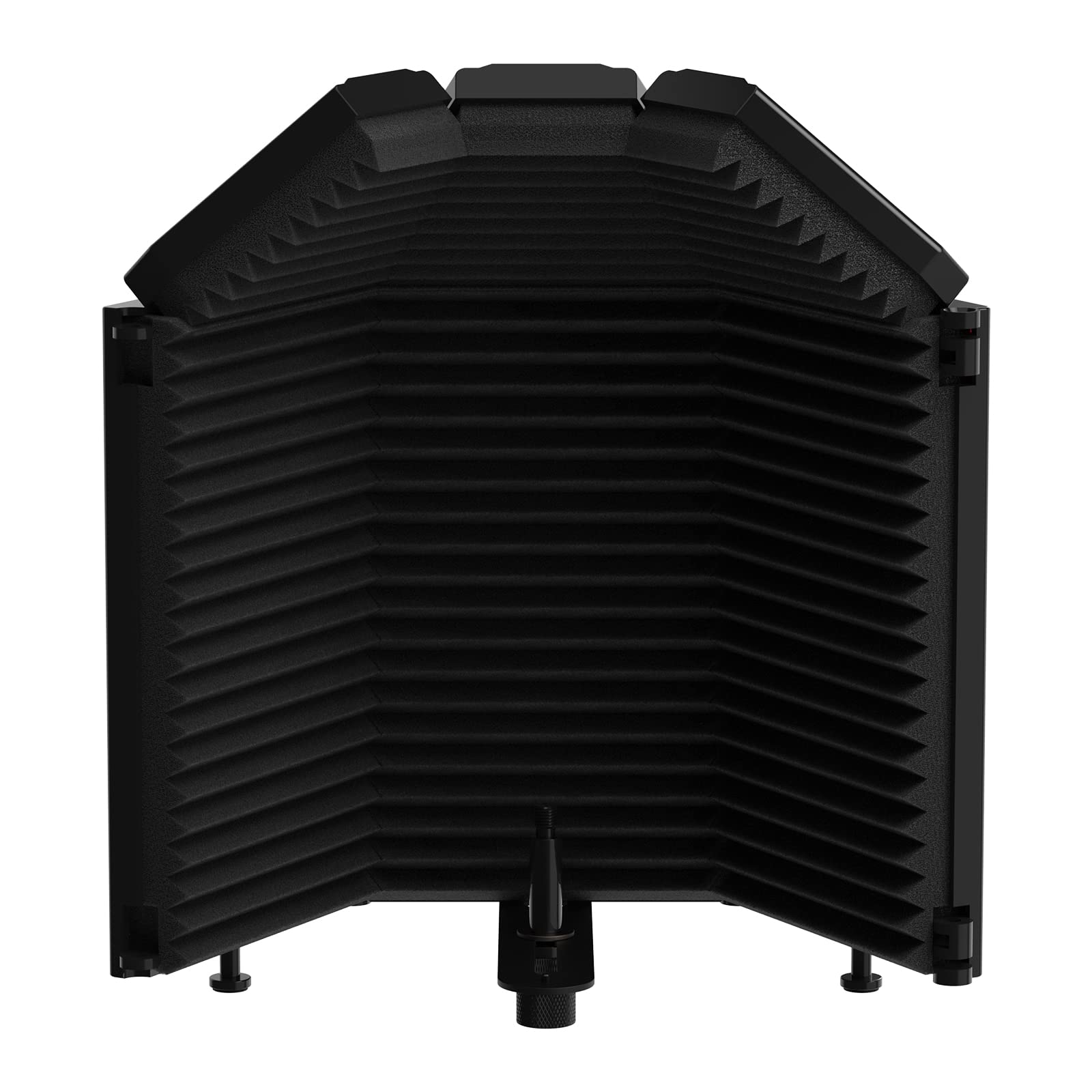 Xtuga Recording Microphone Isolation Shield With Pop Filter,High Density Absorbent Foam To Filter Vocal,Top Enclosed Foldable So