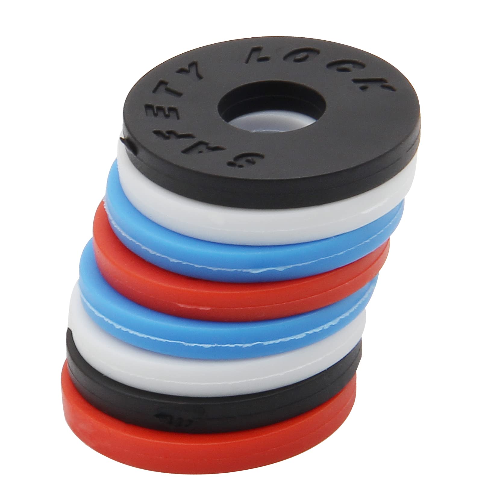 LifCratms 4 Pairs (8Pcs) Guitar Strap Locks, Silica Gel Premium Strap Blocks Guitar Protector Multiple Colour