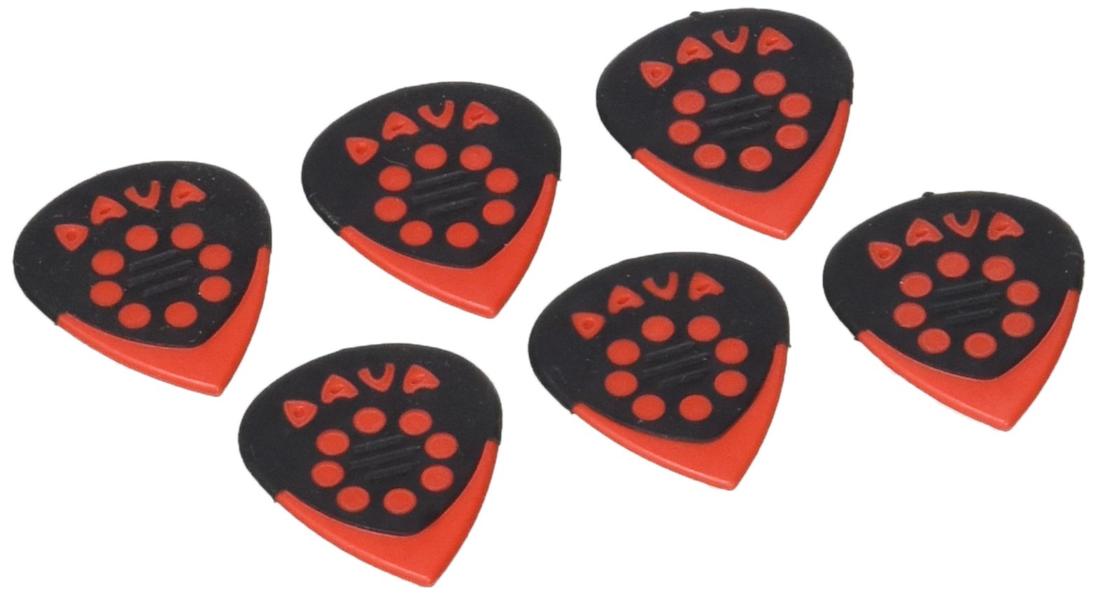 Dava, Jazz Grip Picks-Hang Bag 6 Red Derlin (9024)