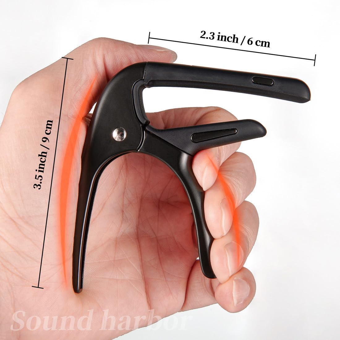 Guitar Capo for Acoustic and Electric Guitars with 4 Picks for Free,Black
