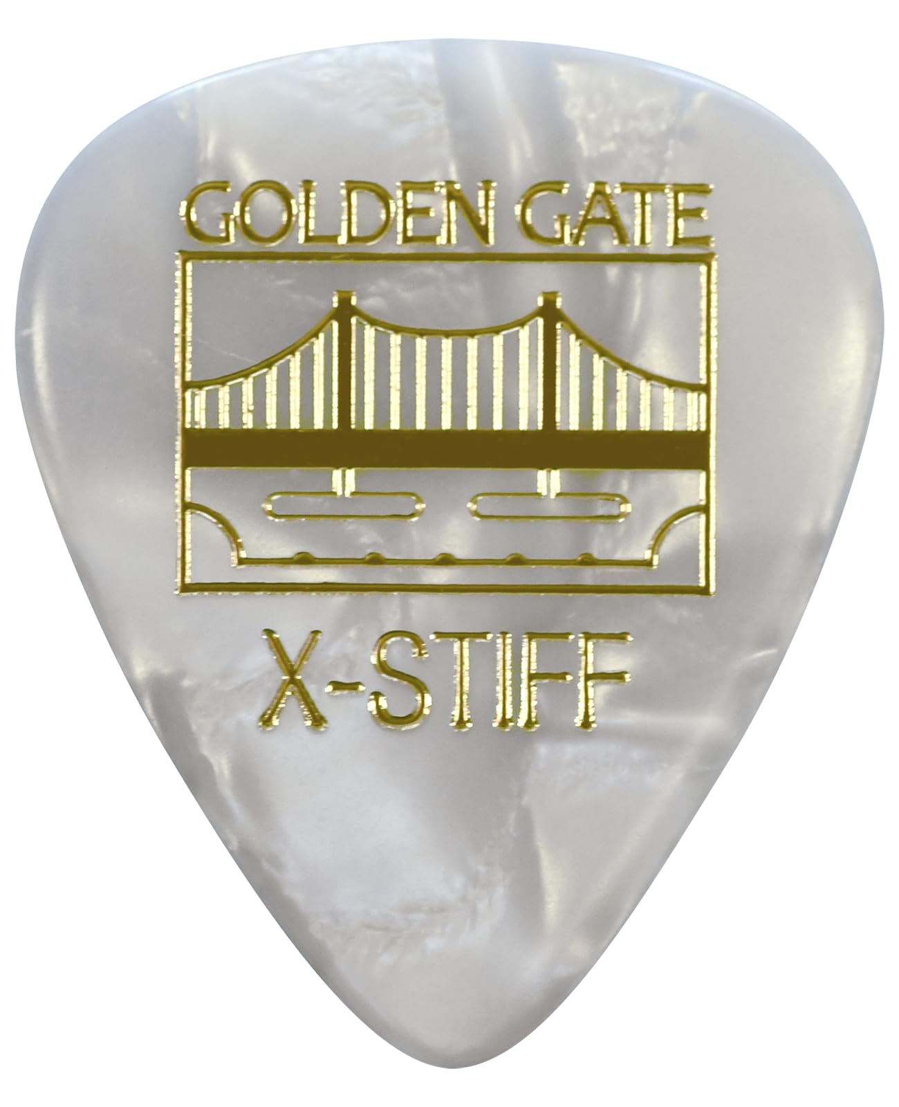 Golden Gate Guitar Picks (Mp-145), Pearloid,The Sideman - X-Stiff (Pack Of 12)