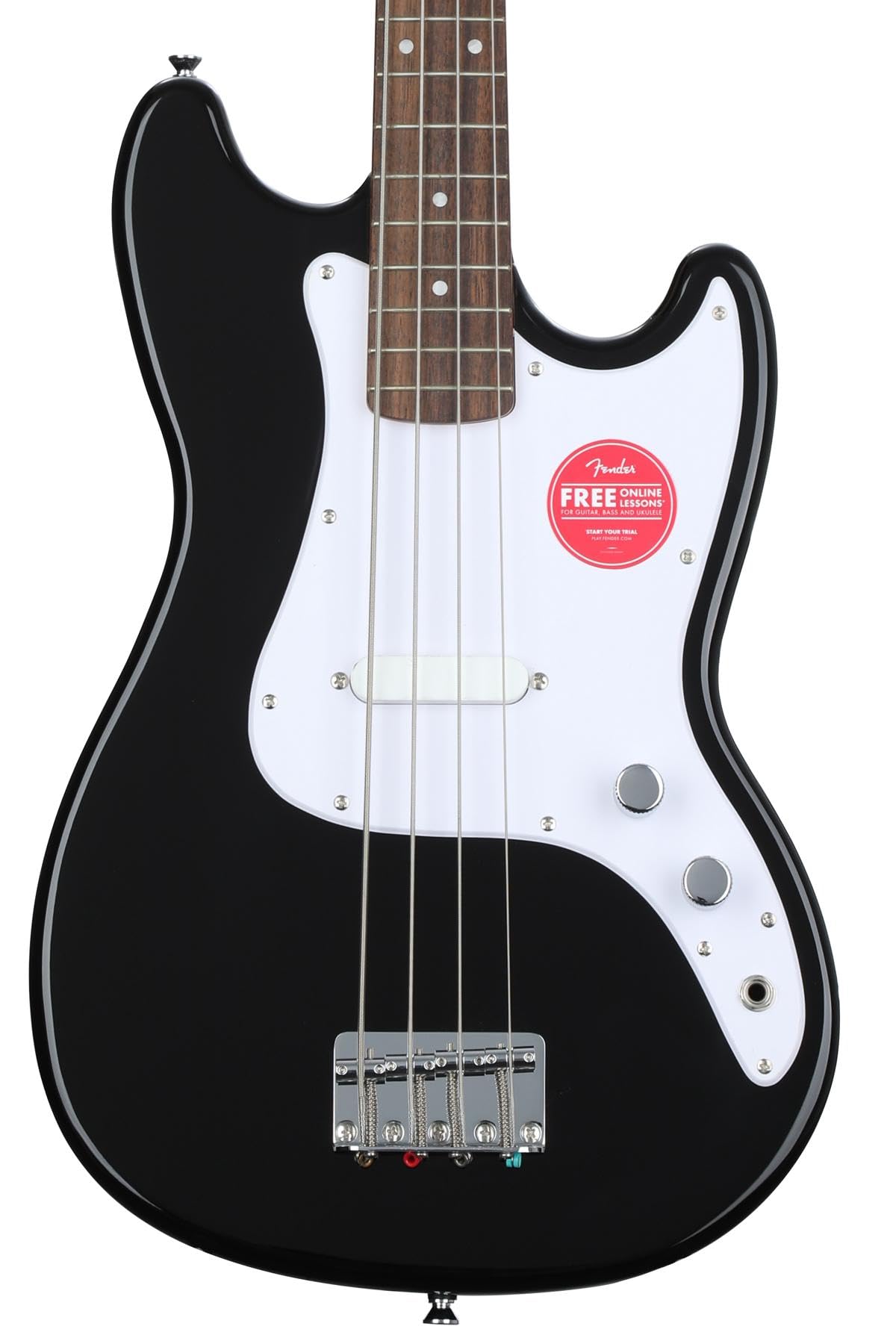 Squier Squier Sonic Bronco Bass, Black, Laurel Fingerboard