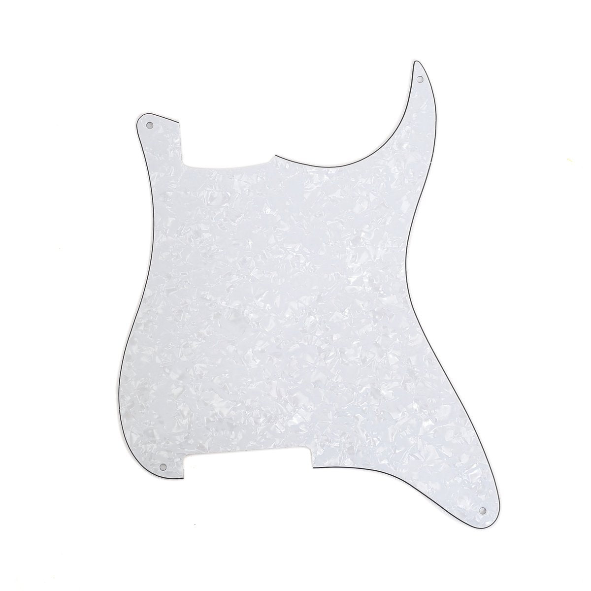 Musiclily 4Ply Guitar St Outline Pickgurd Blank Scratch Plate Pick Guards For Fender Stratocaster Strat Electric Guitar Replacem