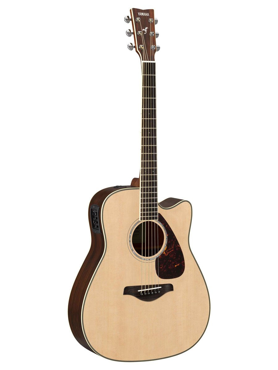 Yamaha Fgx830C Solid Top Cutaway Acoustic-Electric Guitar, Natural