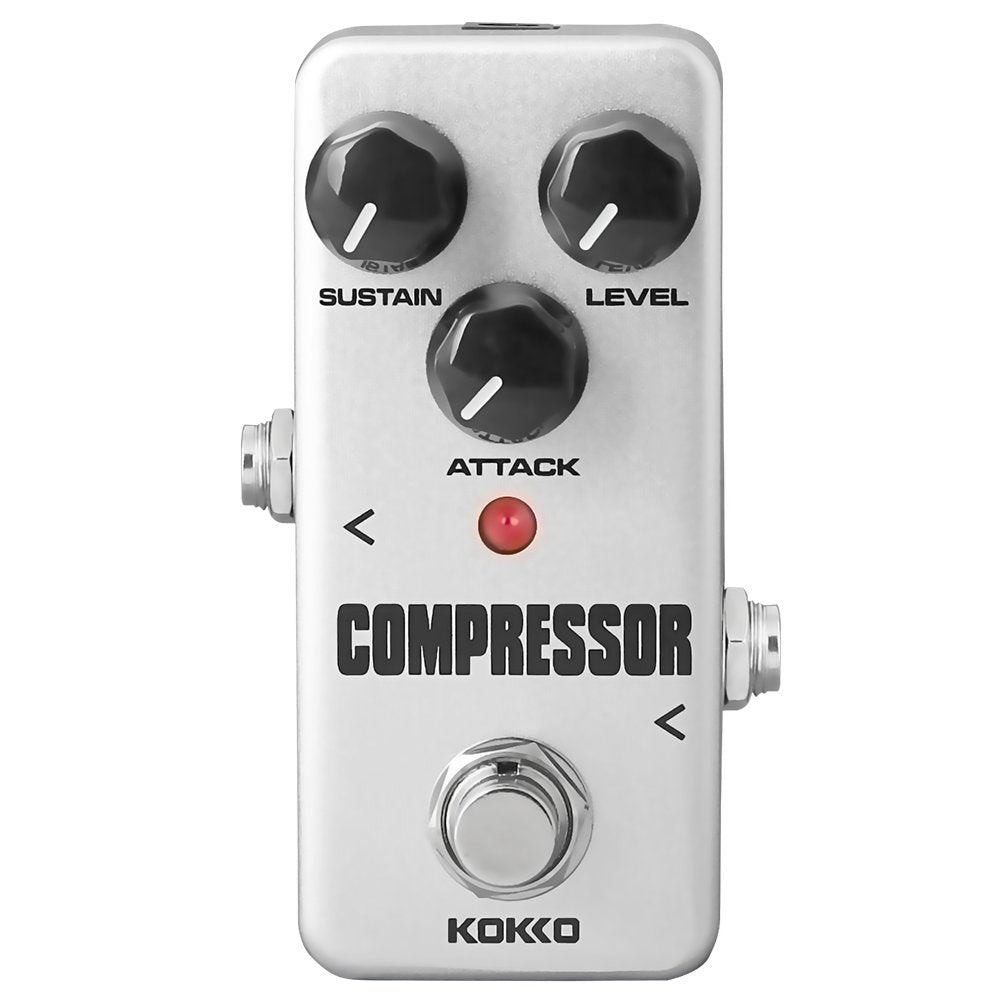 Compressor Guitar Pedal, Mini Effect Processor Fully Analog Circuit Universal For Guitar And Bass, Exclude Power Adapter - Kokko