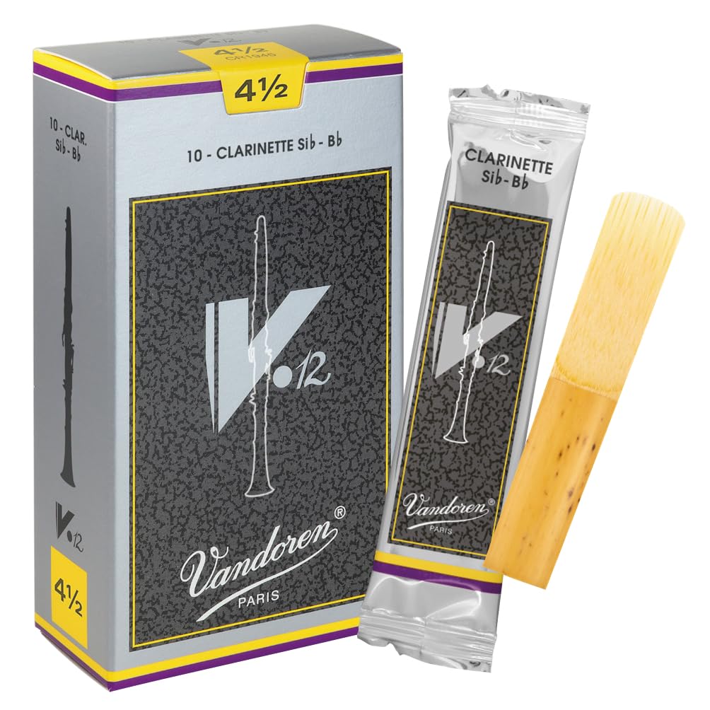 Vandoren CR1945 Bb Clarinet V.12 Reeds Strength 4.5; Box of 10