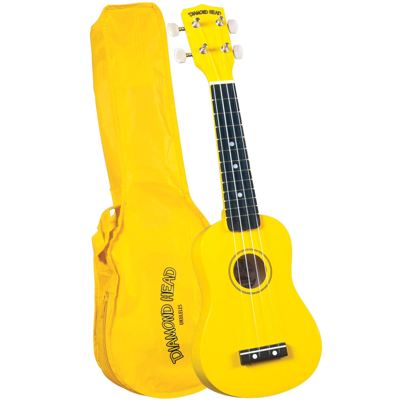 Diamond Head DU-104 Rainbow Soprano Ukulele - Yellow