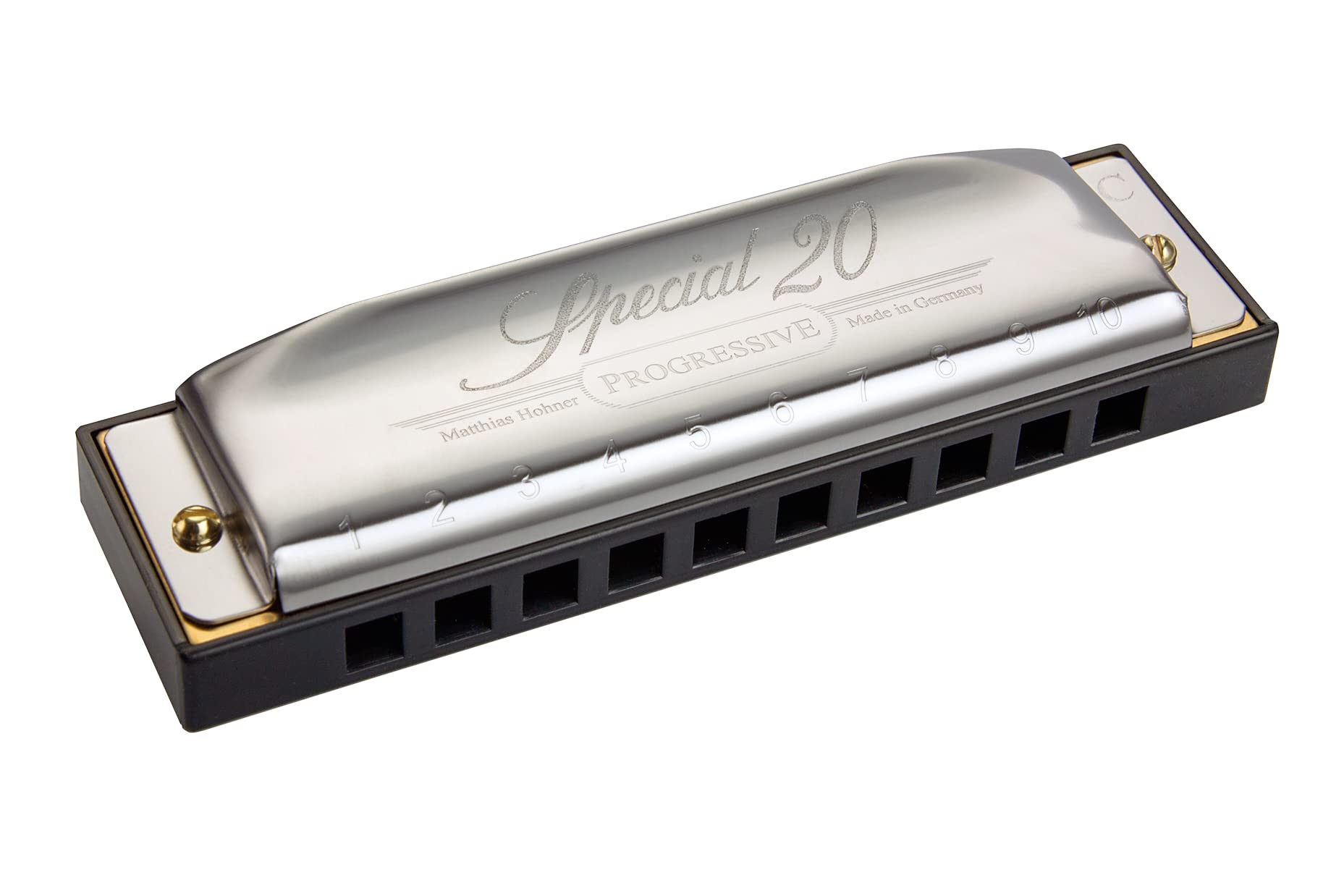 Hohner Special 20 Diatonic Harmonica, C-major - Professional, Responsive Reeds, Injection Molded Plastic Comb with Projecting Mo