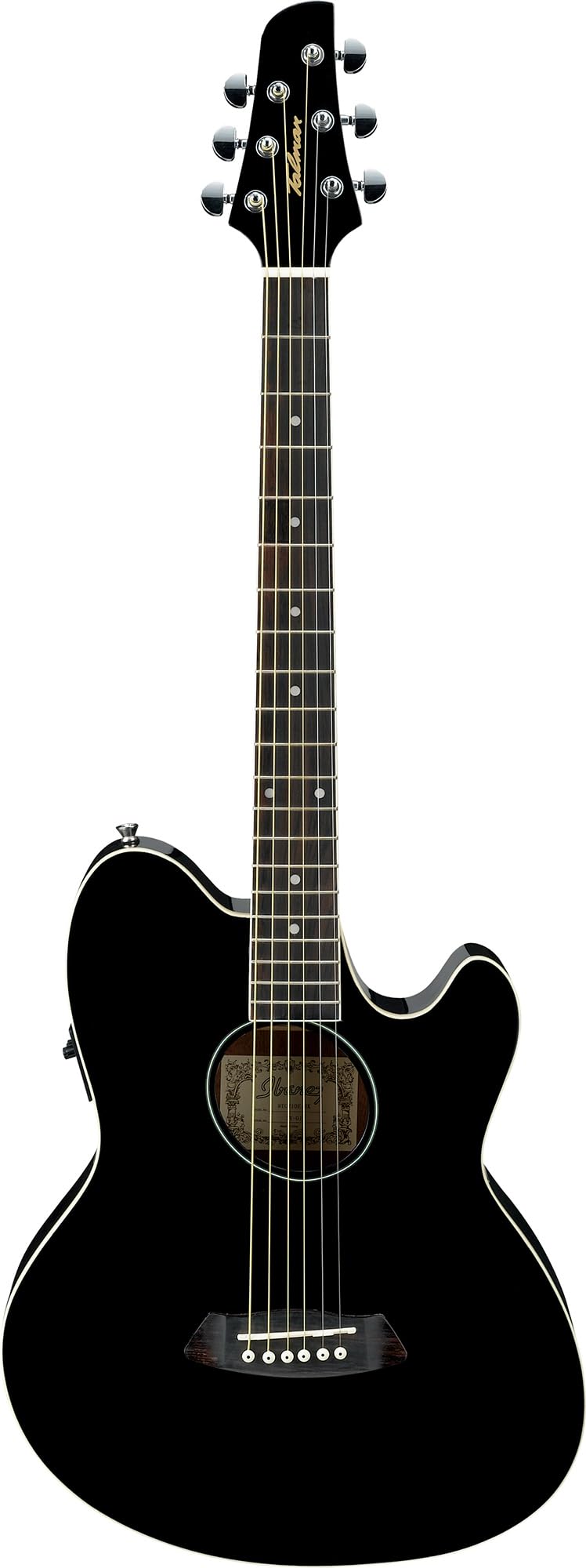 Ibanez Mahogany Acoustic Guitar Talman Series With Cutaway Electronics Tcy10E-Bk