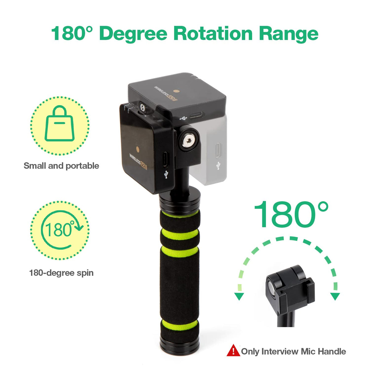 Sunmon Wireless Microphones Rode Wireless Go Handle, Wireless Go ...