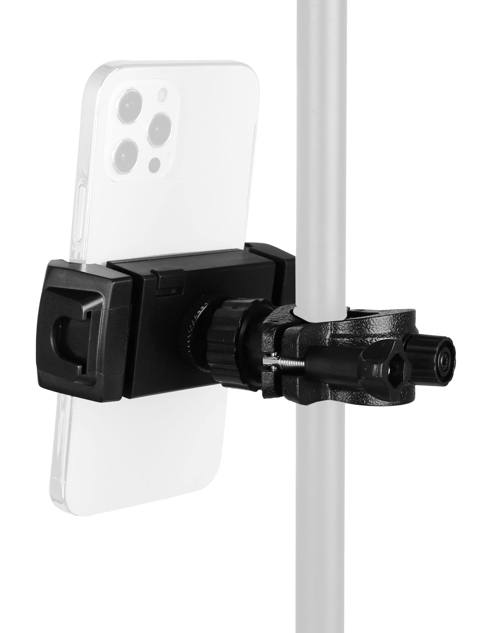 Mr.Power Mic Stand Phone/Tablet Holder, Fits Devices From Screen Size 4.7 To 11 Inches, Perfect For Video Recording, Performance