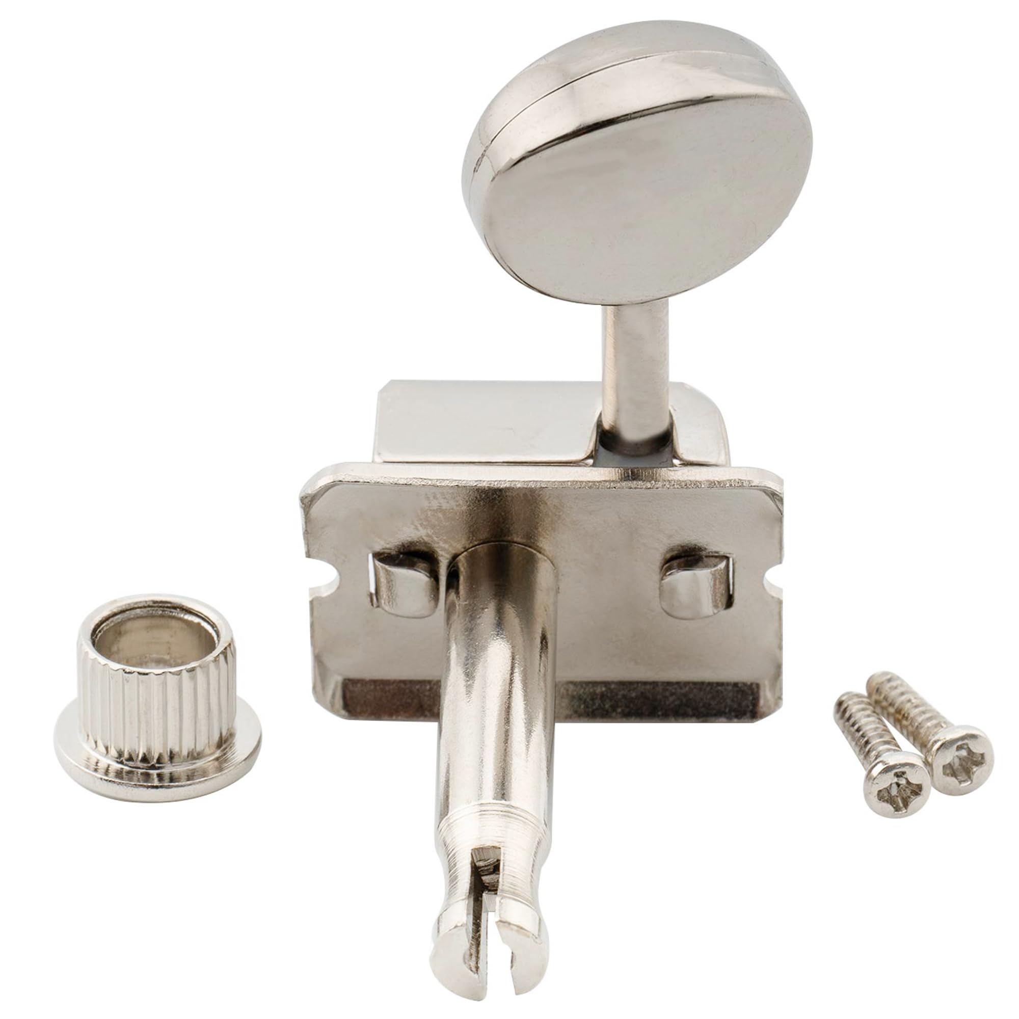 Musiclily 6-in-line Vintage Guitar Tuners Split Shaft Machine Head Tuning Keys Pegs for Fender Stratocaster Strat Telecaster, Ni