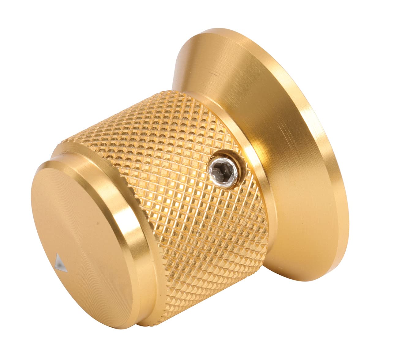 Szliyands 30 x 25 mm Aluminum Alloy Potentiometer Control Knob Volume Audio Electric Guitar Bass Screw Type, for 6mm Diameter Sh
