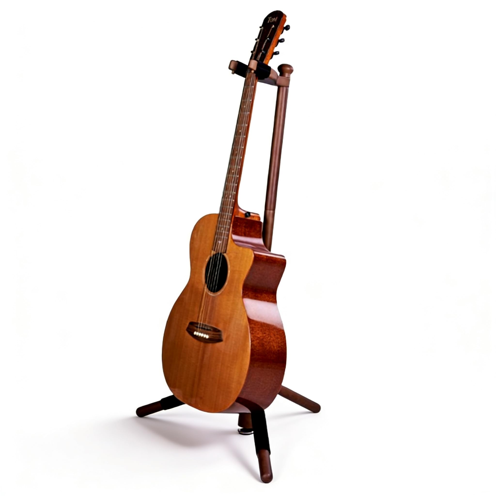 EASTROCK Guitar Stand, Solid Wood Wooden Guitar Stand Floor, Single Neck Support for Acoustic Guitar, Electric Guitar & Mandolin