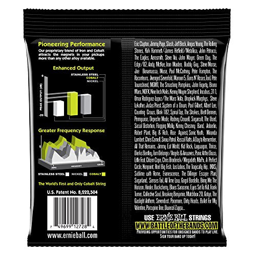 Ernie Ball 7-String Regular Slinky Cobalt Electric Guitar Strings, 10-56 Gauge (P02728)