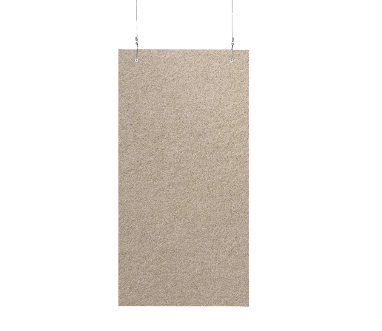 Versare Hanging SoundSorb Acoustic Baffles | Sound Dampening Material | Ceiling-Hung | Modern Design | 48'' x 24'' Beige SoundSo