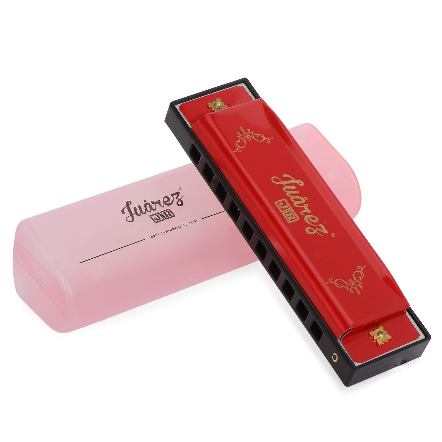 Juarez Junior Jj10Hr 10 Holes Educational Harmonica Key Of C Scale | Mouth Organ | Cover - Aluminum | Comb - Abs | Reed  Aluminu