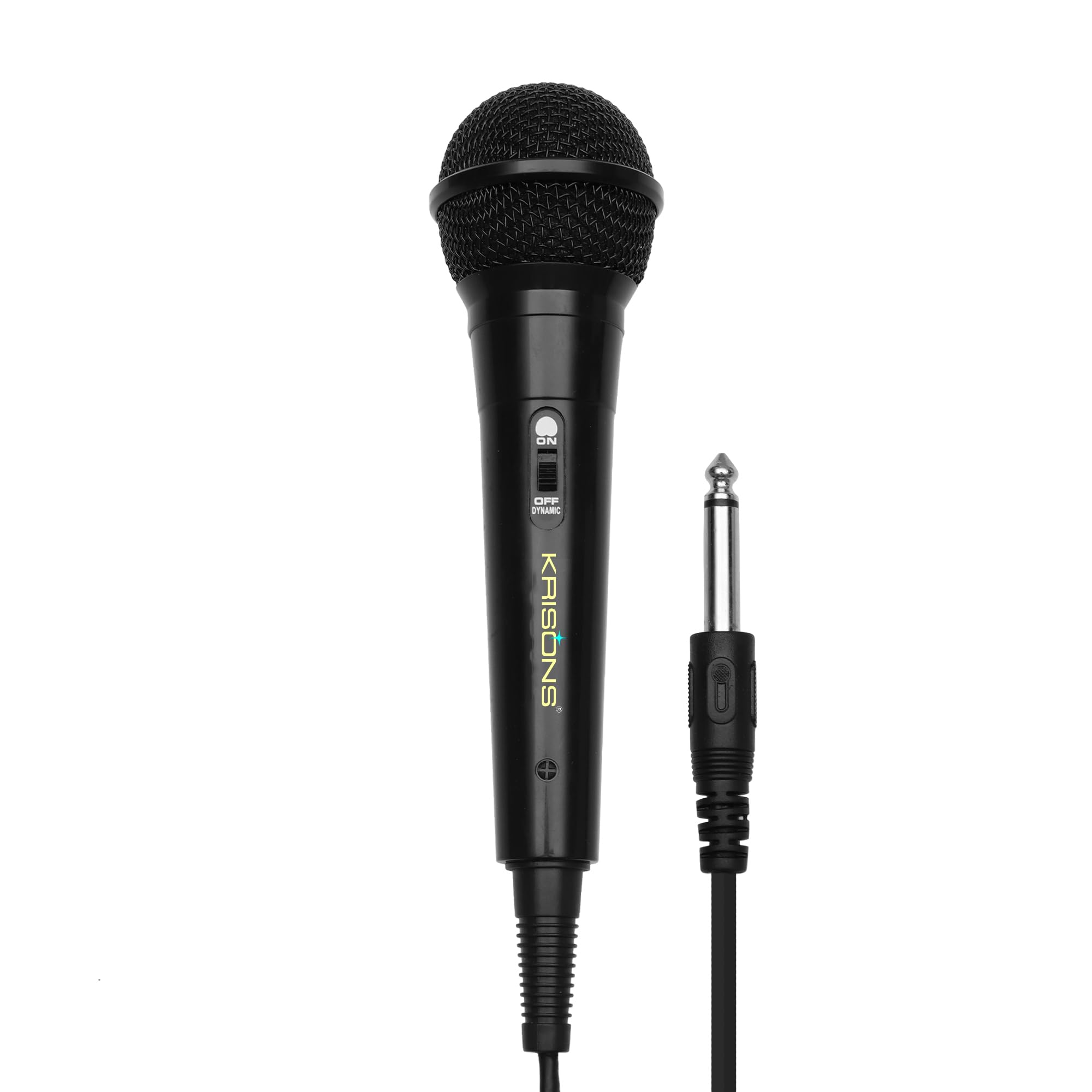 Krisons Wired Microphone, 6.3Mm, High Sensitivity Dynamic Mic, Cardioid Polar Pattern, For Karaoke | Speech | Stage | Wedding, 3