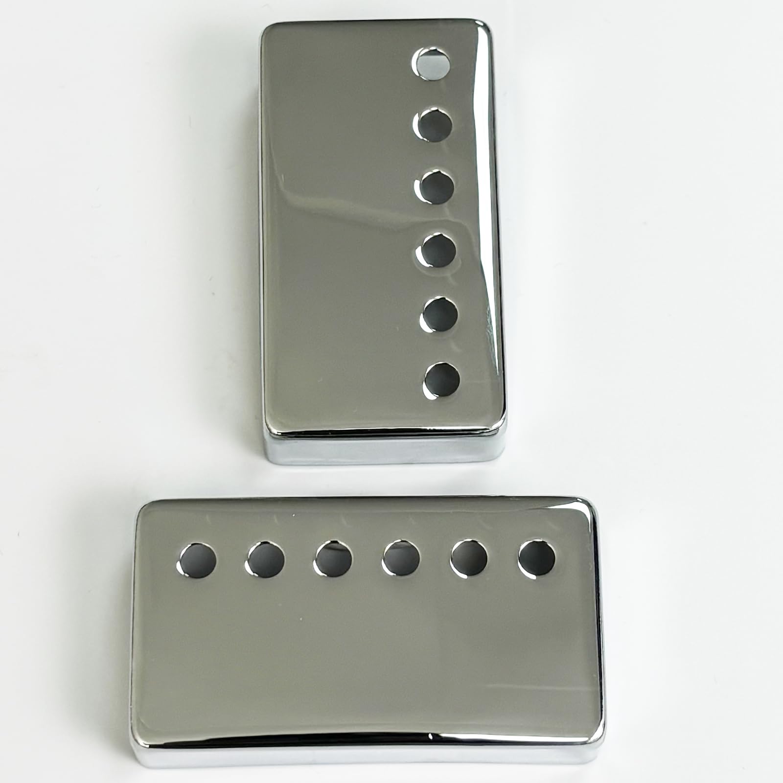 Ovsal 2 Pcs Brass Humbucker Guitar Pickup Covers Neck Bridge Pickup Covers 50Mm/52Mm Pole Spcing Guitar Pickup Covers Electric G