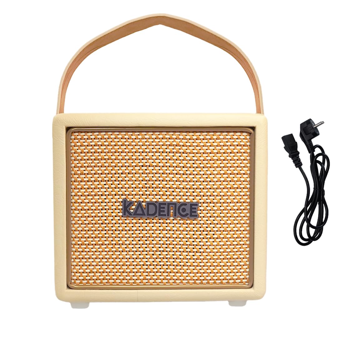 Kadence 15W Portable Guitar Amplifier - Bluetooth, EQ Controls, Aux Input & Guitar/Bass Compatibility