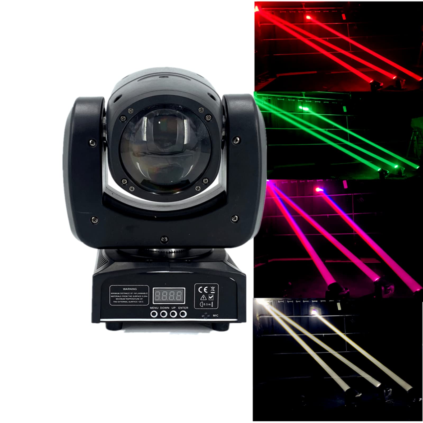 90W Led Moving Head Dj Lights Mini Beam Stage Lights With Sound Activated Rgbw 4 In1 Super Bright Spot Light Dmx Control For Wed