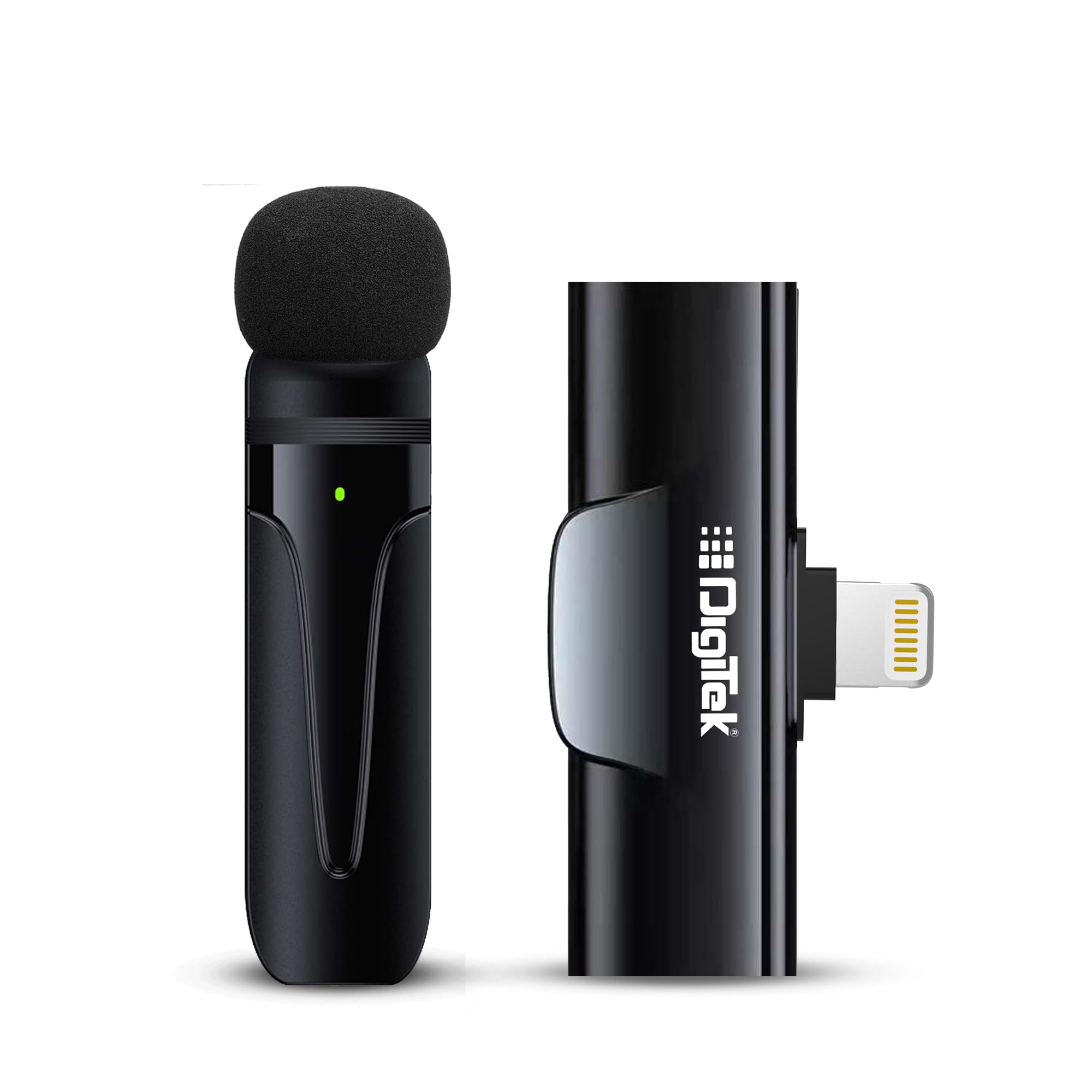 Digitek (Dwm-002 Wireless Microphone Compatible With Iphone X/11/12/13/14 Series For Vlogging, Only For Iphones With Lightning (