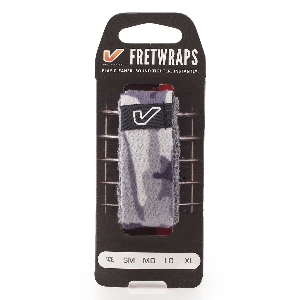 Gruv Gear Fretwraps Camo String Muter 1-Pack (White, Large) (Fw-1Pk-Cmw-Lg)