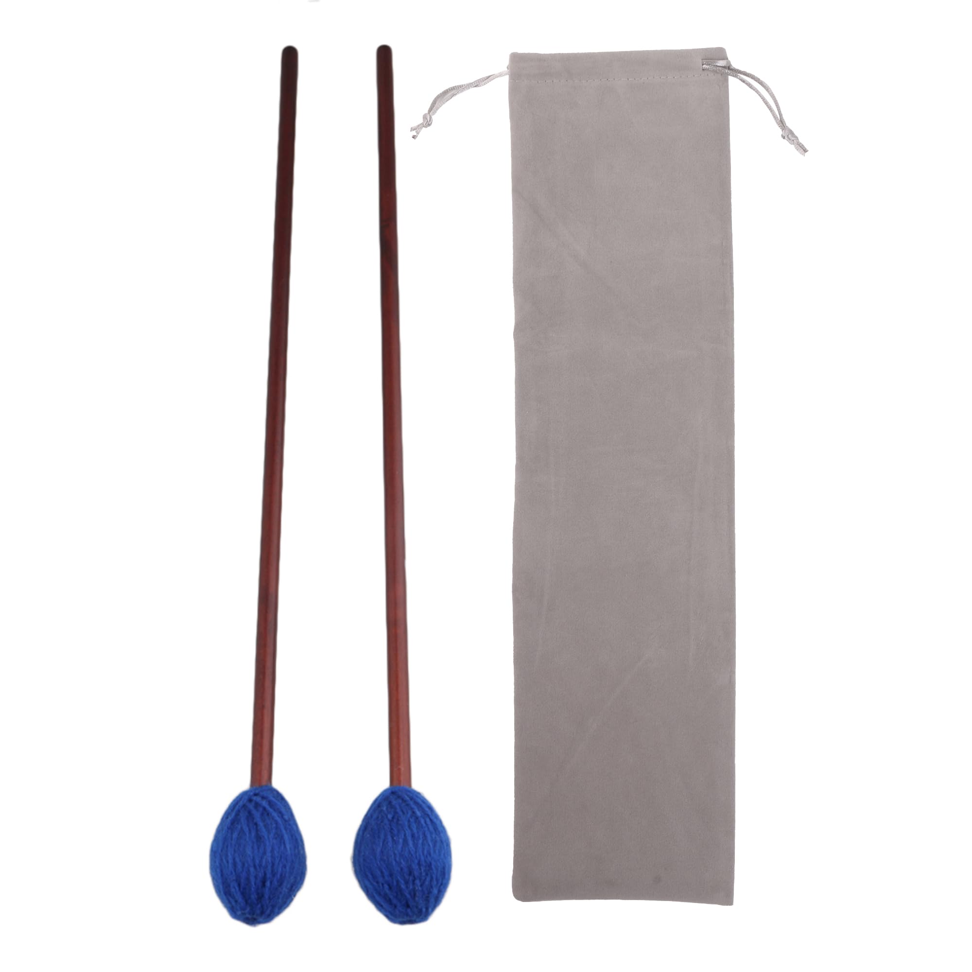 Maple Handles and Blue Woolen Yarn Head Soft Keyboard Marimba Mallets Pack of 2