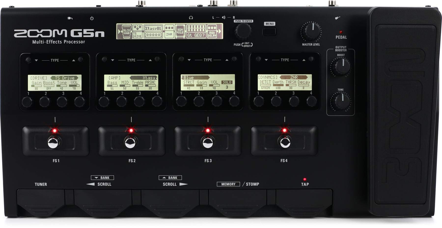 Zoom G5n Guitar Multi-Effects Processor with Expression Pedal, with 100+ Built in Effects, Amp Modeling, Stereo Effects, Looper,