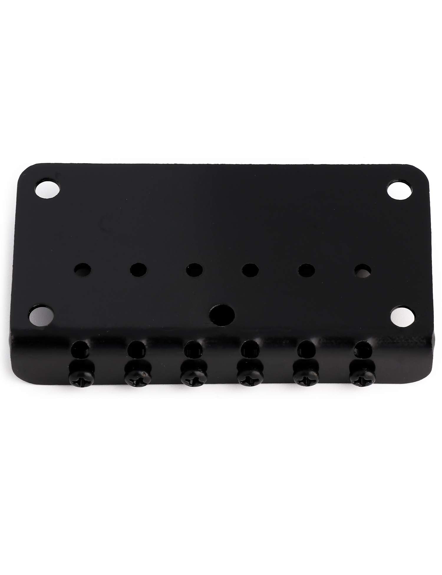 Metallor Top Load Guitar Bridge Tailpiece Fixed Hardtail Saddle Bridge Compatible with 6 String Fender Strat Tele Style Electric