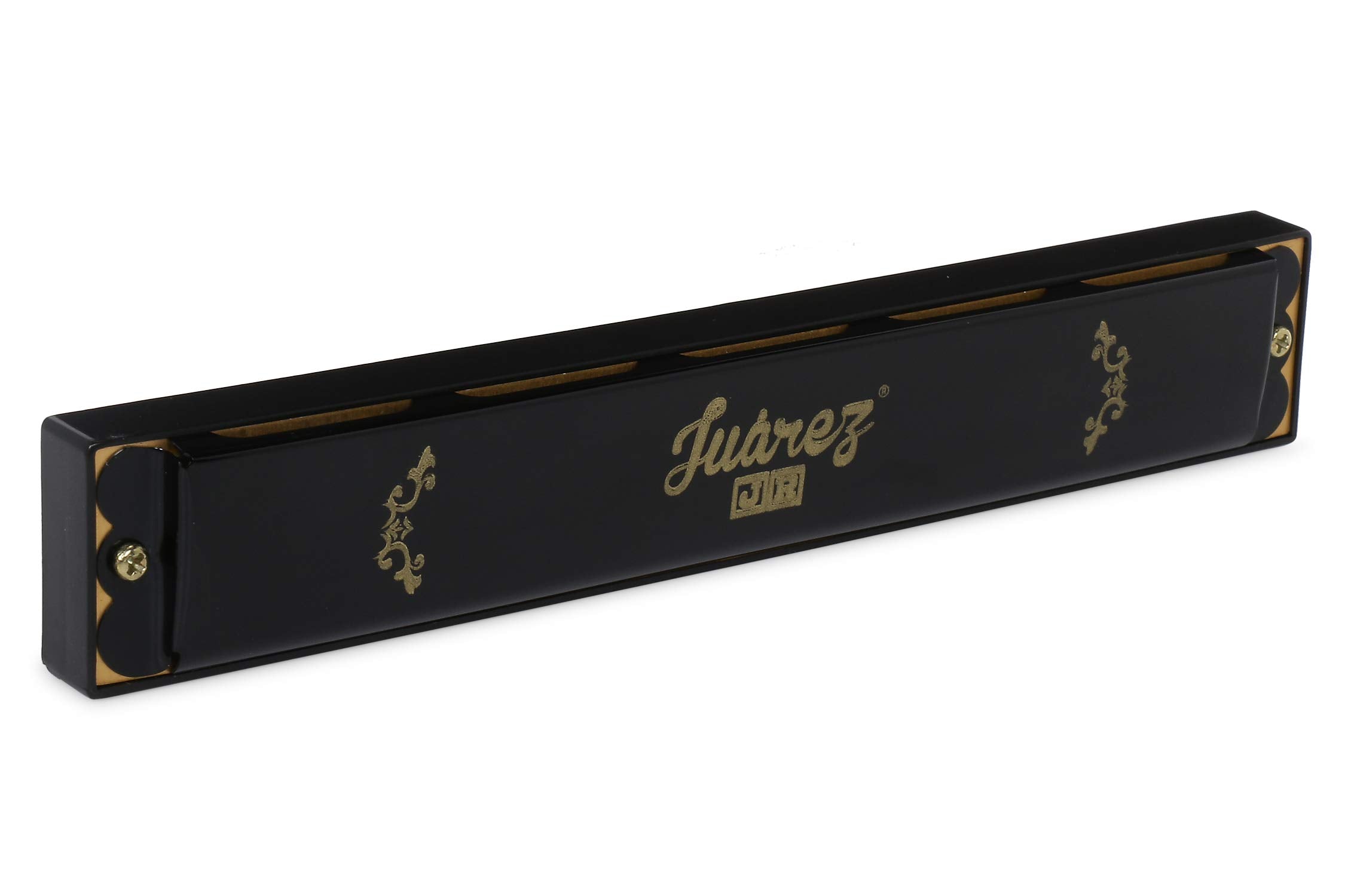 Juarez Junior Jj24Hb 24 Holes Harmonica Key Of C Scale | Mouth Organ | Cover - Aluminium | Comb - Abs | Reed  Brass Black
