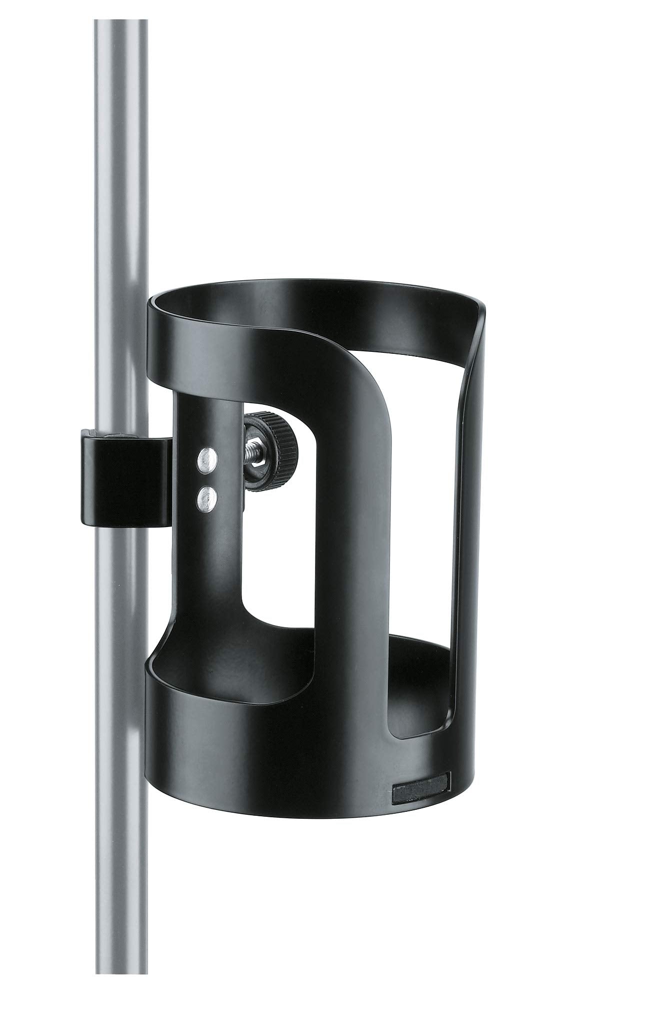 K&M Knig & Meyer 16022.000.55 Universal Drink Holder - Microphone Stand Tube Attachment - Holds Bottles, Cups, Glasses - Profess