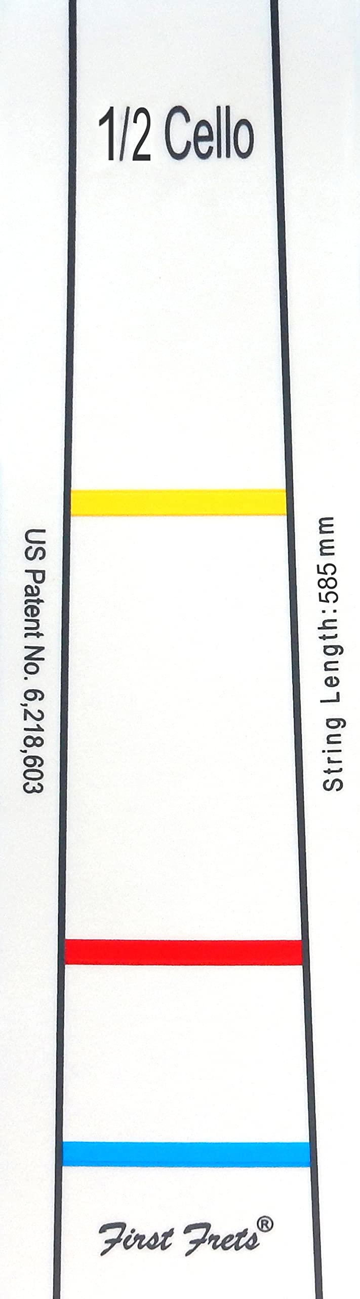 Dont Fret First 1/2 Cello Fingerboard Marking (124)