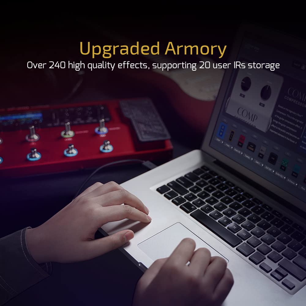 VALETON Multi Effects Processor Multi-Effects Pedal with Expression Pedal FX Loop MIDI I/O Guitar Bass Effects Pedal Amp Modelin