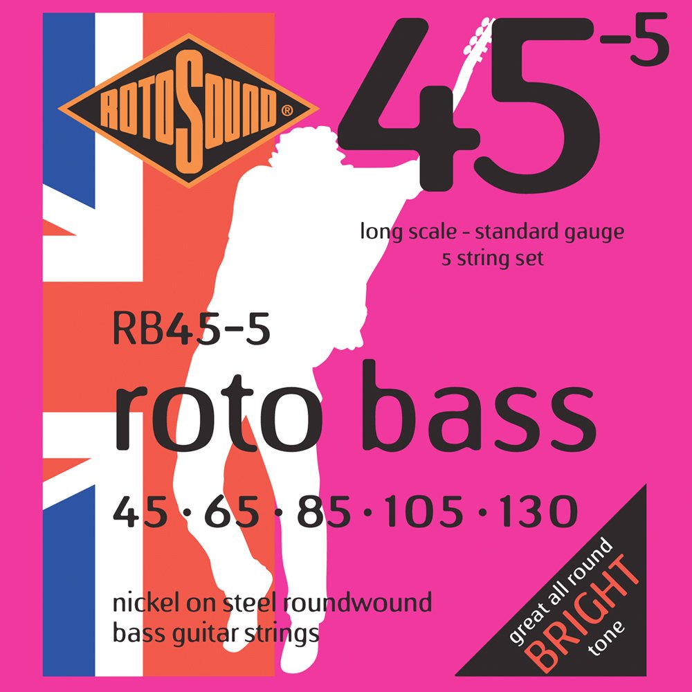 Rotosound Bass Guitar Strings (Rb45-5)