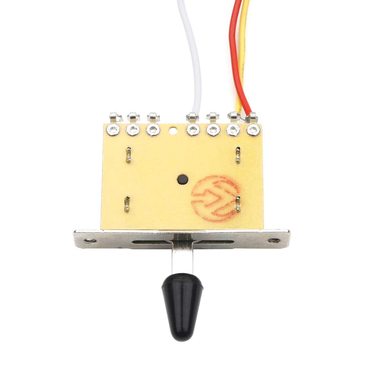 JIUWU Strat Guitar Wiring Harness Prewired 3X 500k Pots 1 Volume 2 Tone Control Knobs 5 Way Switch