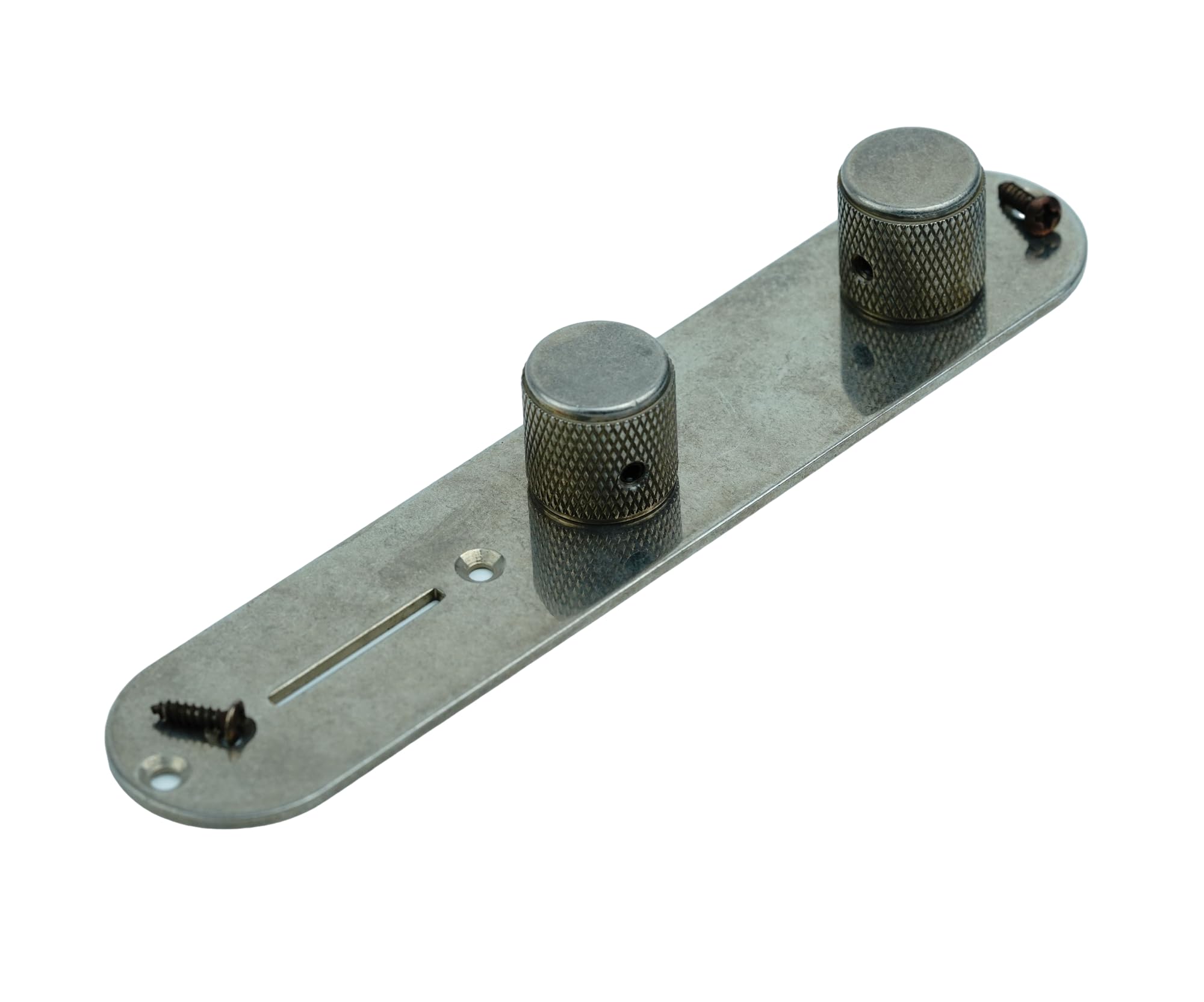 Guyker Rust Color Control Plate with 2 Potentimeter Knobs Compatible with Tele TL Guitar