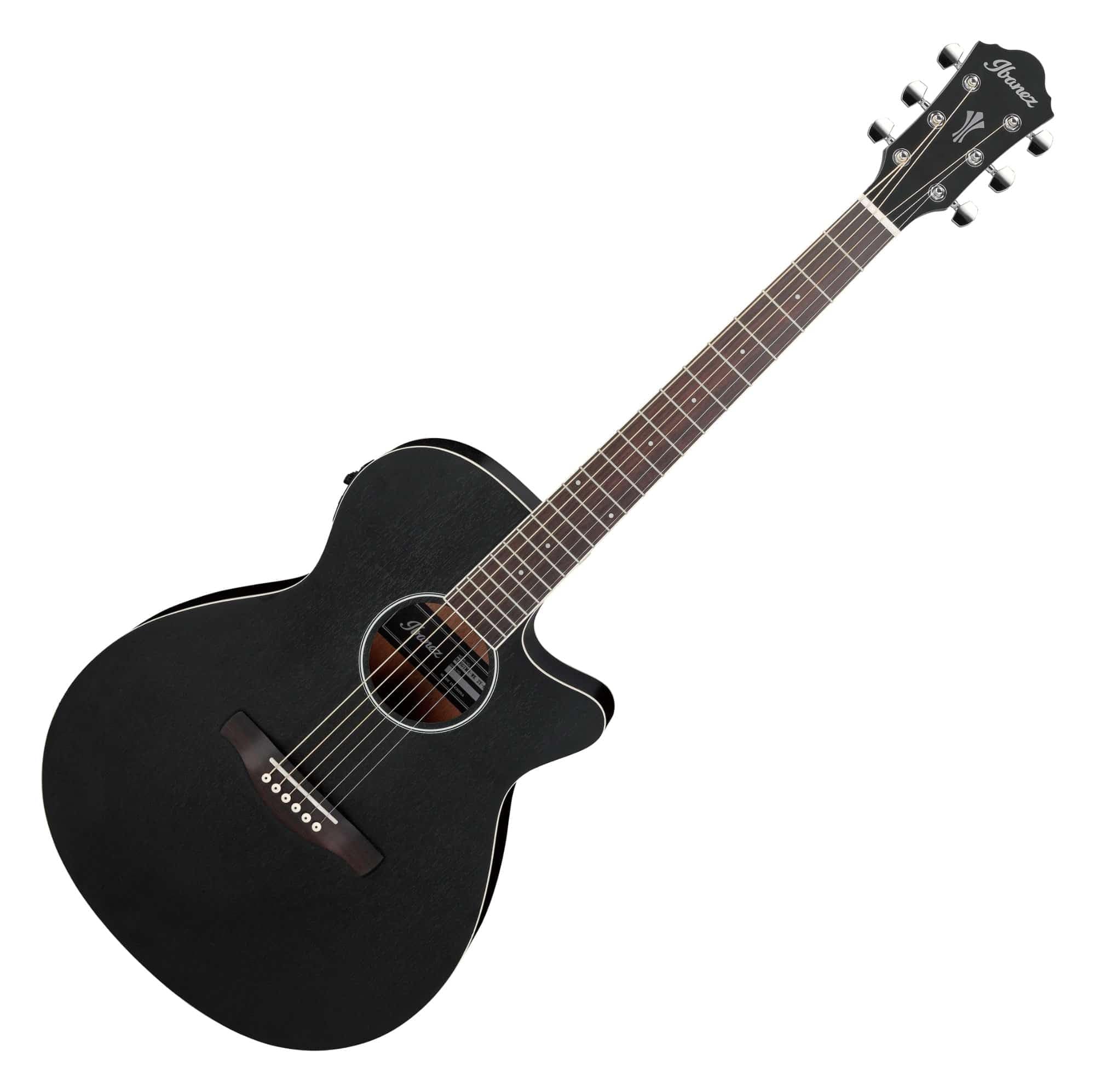 Ibanez Aeg7Mhwk Acoustic-Electric Guitar - Weathered Black