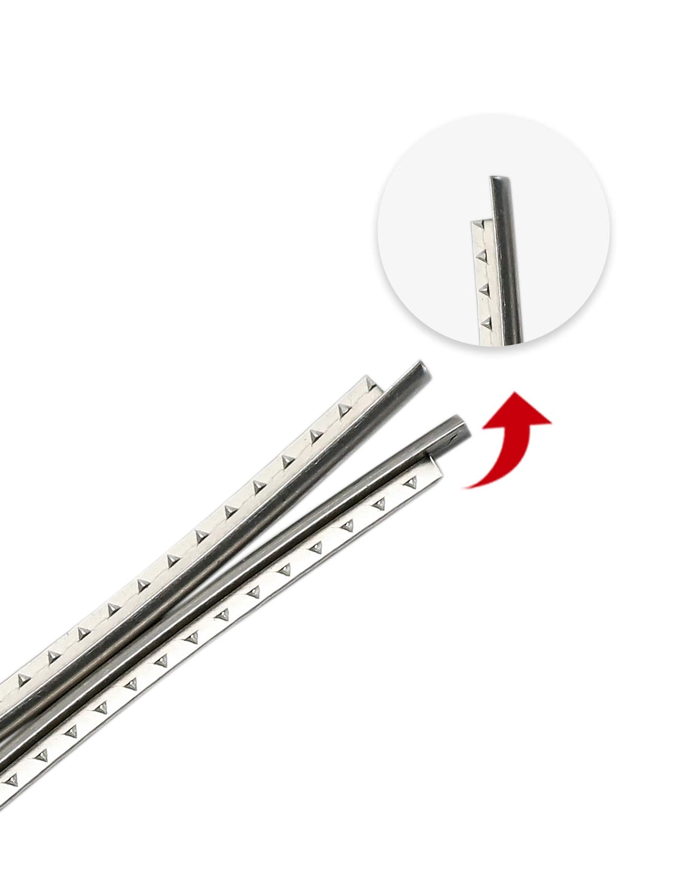 Holmer Guitar Fret Wires 2.9mm 22 Frets Stainless Steel Fretwire Compatible with Fender Electric Guitar Bass Guitar Fingerboard