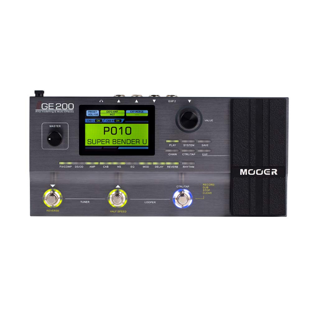 Mooer Ge200 Amp Modelling Multi Effects Pedal