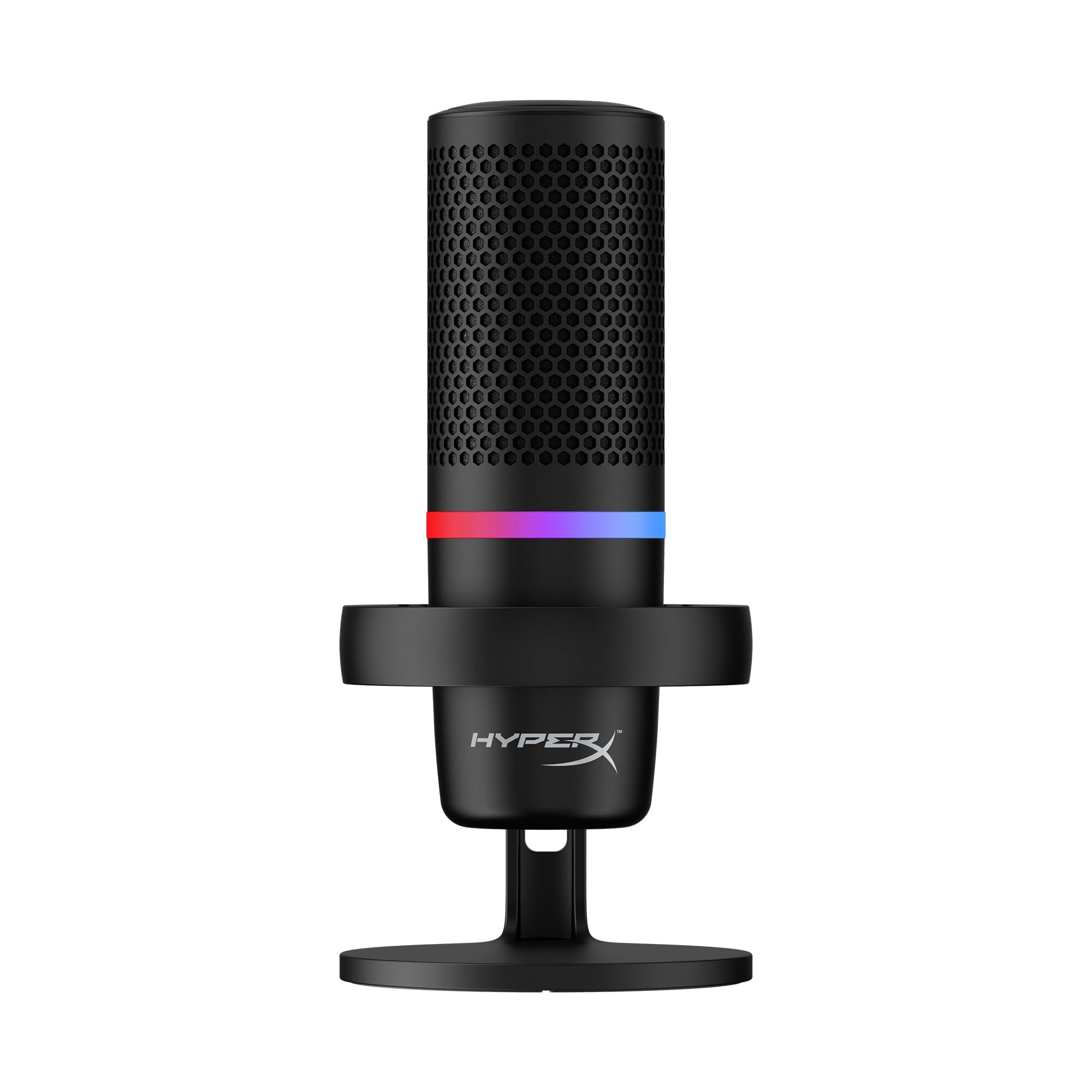 Hyperx Duocast - Rgb Usb Condenser Microphone For Pc, Ps5, Ps4, Mac, Low-Profile Shock Mount, Cardioid, Omnidirectional, Pop Fil