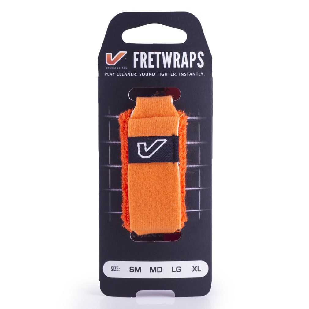 Gruv Gear Fretwraps Hd 'Flare' String Muter 1-Pack (Orange, Small) (Fw-1Pk-Org-Sm)