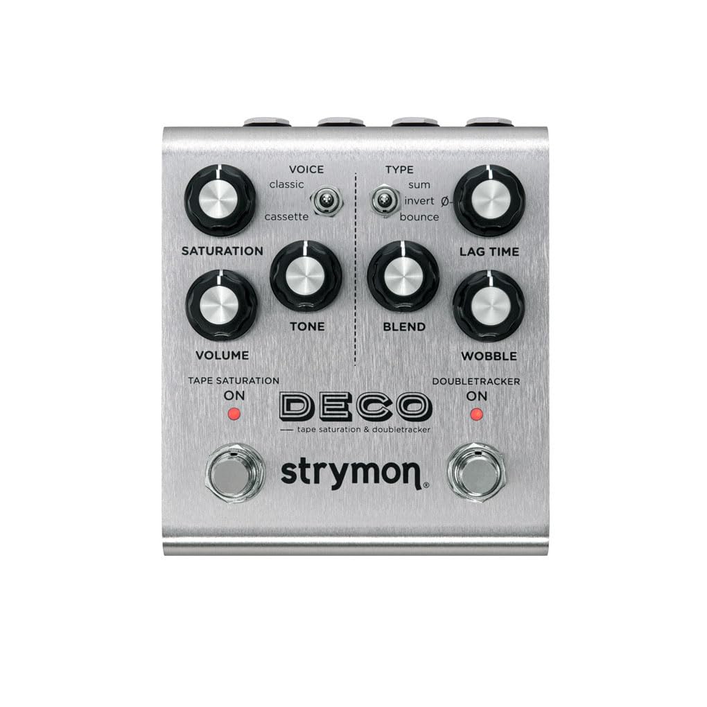 Strymon Deco V2 Tape Saturation And Doubletracker Guitar Effects Pedal For Electric And Acoustic Guitar, Synths, Vocals And Keyb