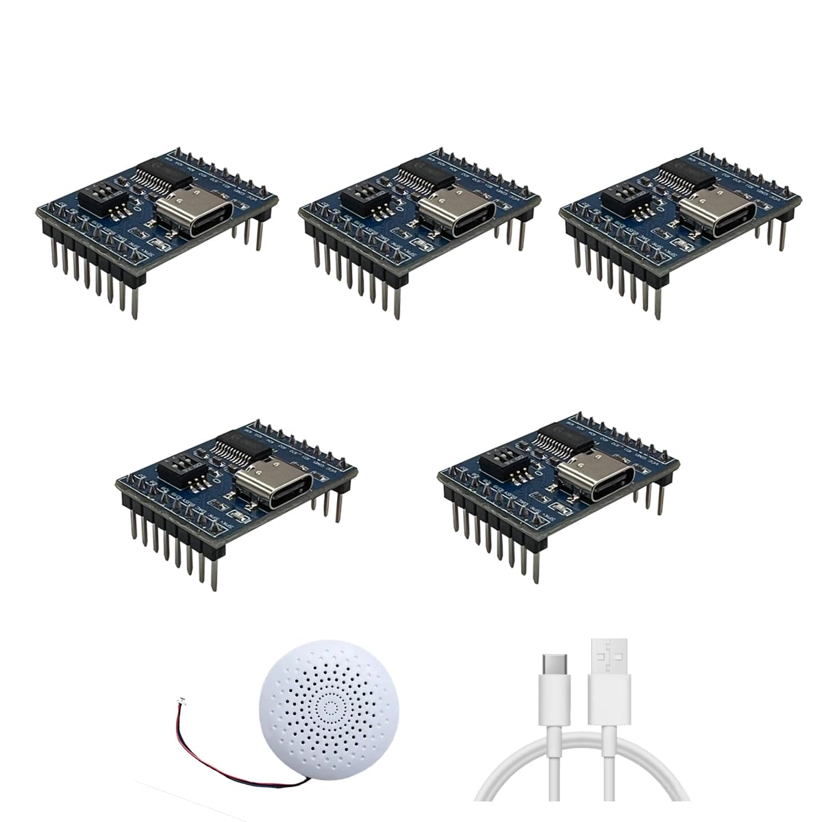 XLW Voice Playback Module,16M Sound Board MP3 Music Player with Speaker,DC3.6-5.2V,USB Downloadable 10 IO Trigger Serial Port Co
