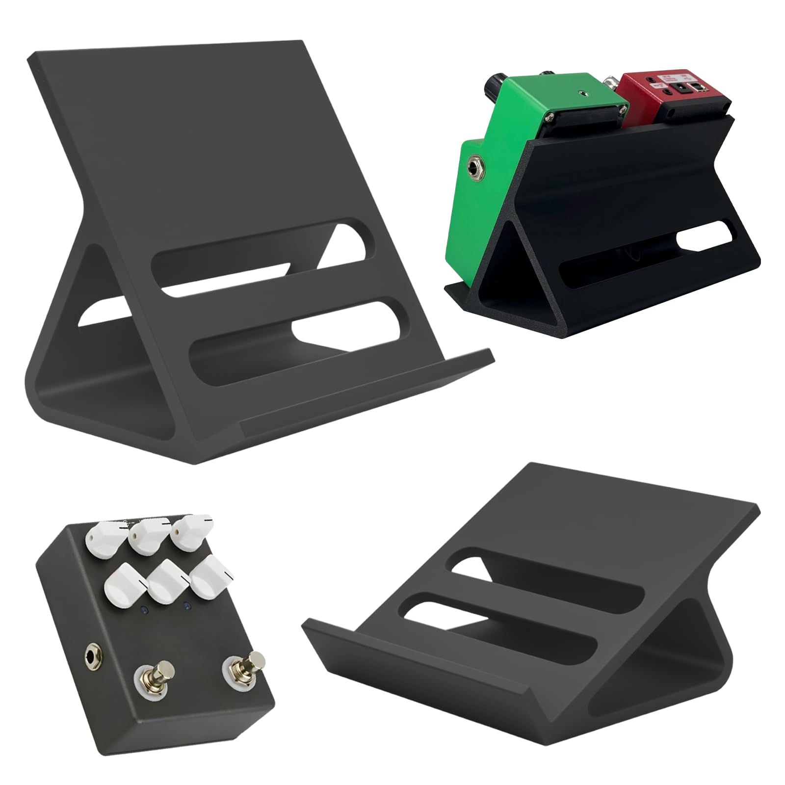 Extended Mini Guitar Pedal Board | Tilting Desktop Effects Pedal Board with Non-Slip Feet | 30 and 60 Tilt Angle Design | Suitab