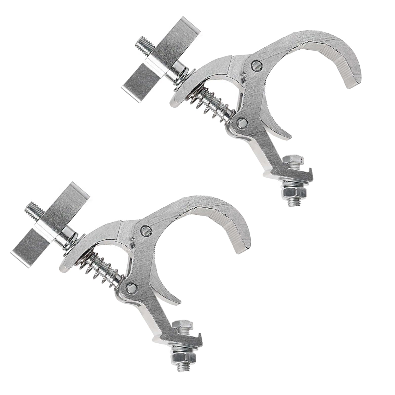 2 Packs of Clamps for Lights Stage Lighting Accessories, Lighting C Clamp Dj Light Pole Clamp, 40-60mm Half Coupler Hanging Brac
