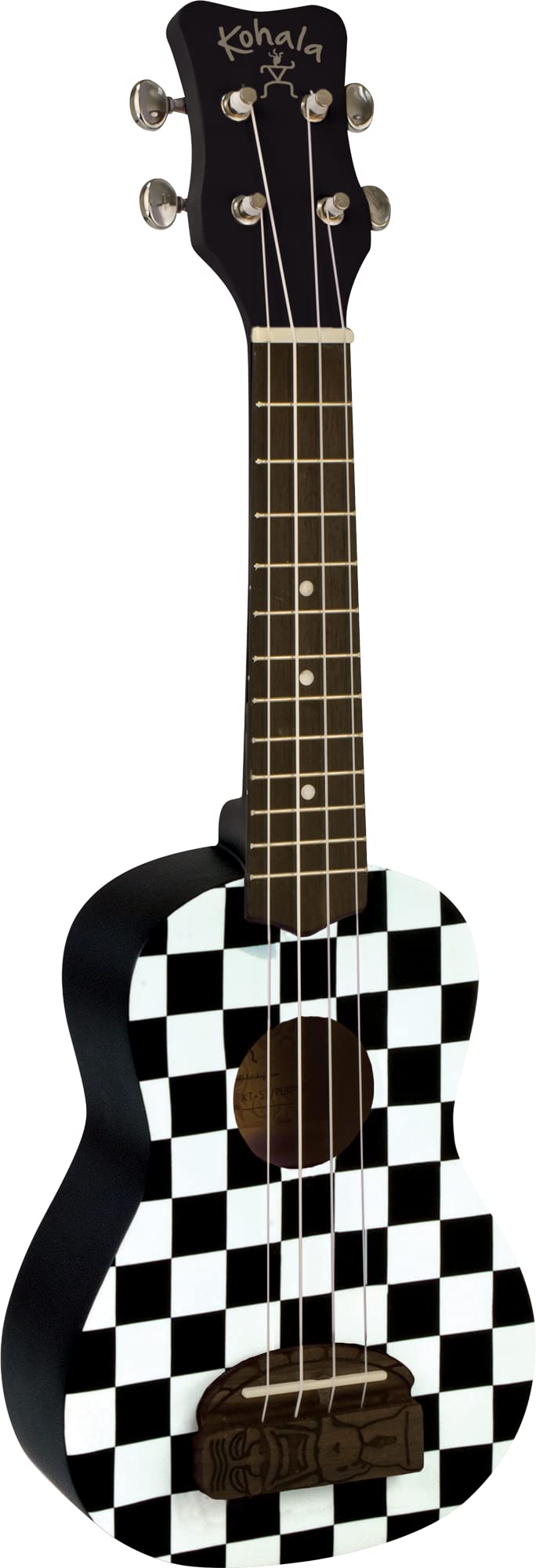 Kohala, 4-String Ukulele, Right-Handed, Checkerboard (KT-SCB)