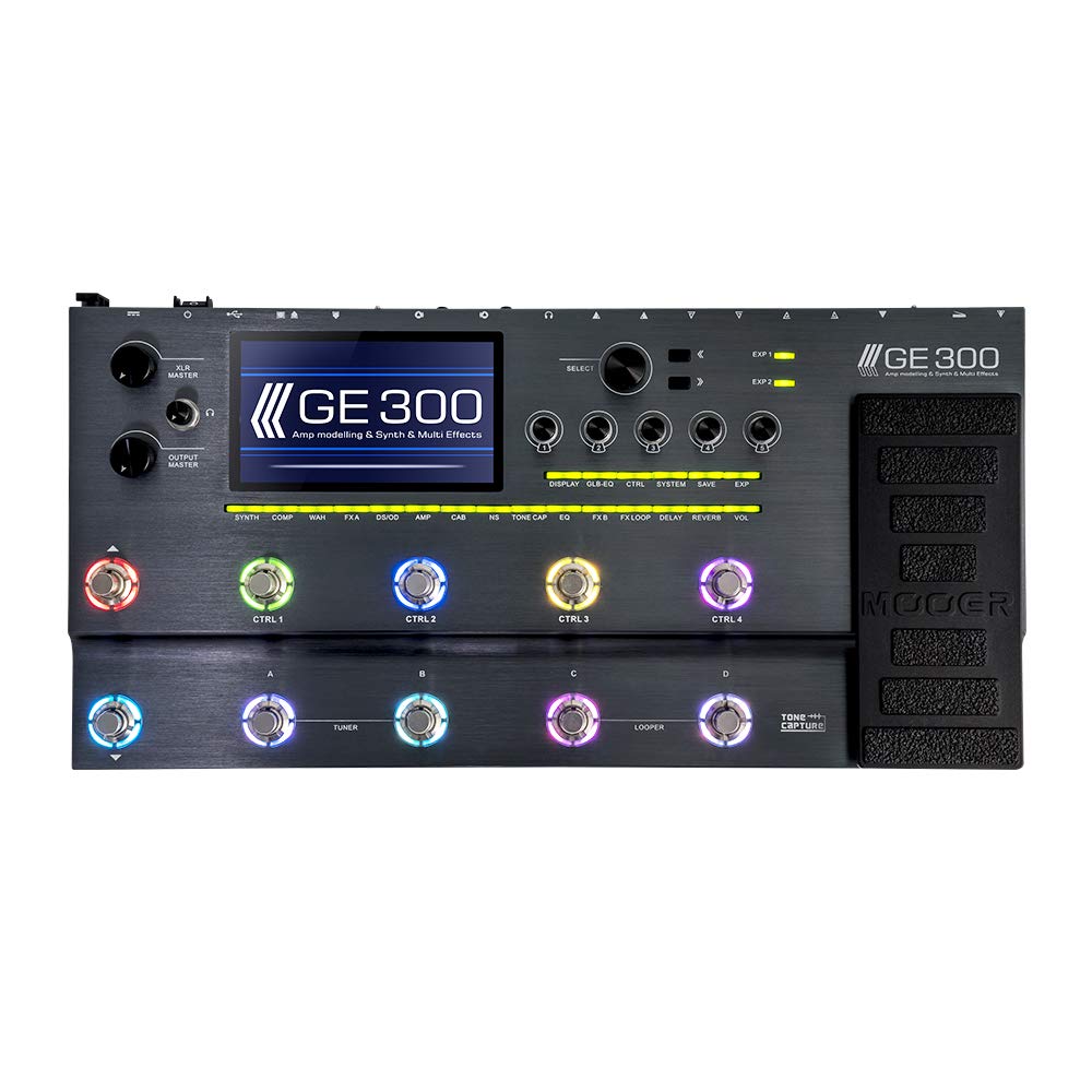 Mooer Ge300 Amp Modelling, Multi Effects, Guitar Synth Pedal, Flagship Multi Effects Instruments Processor For Guitar Recording,