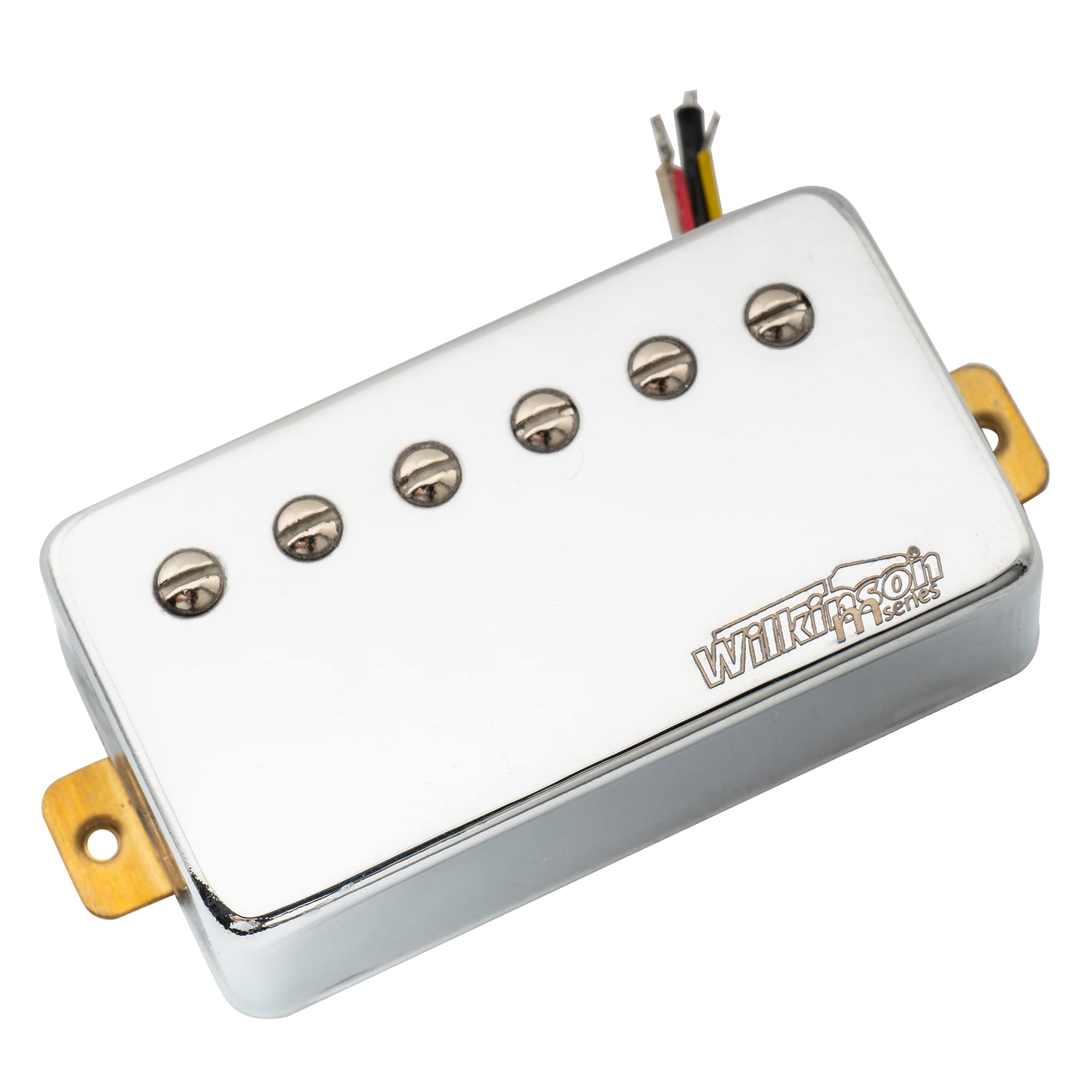 Wilkinson Vintage Tone Alnico 5 Humbucker Neck Pickup For Les Paul Style Electric Guitar, Chrome