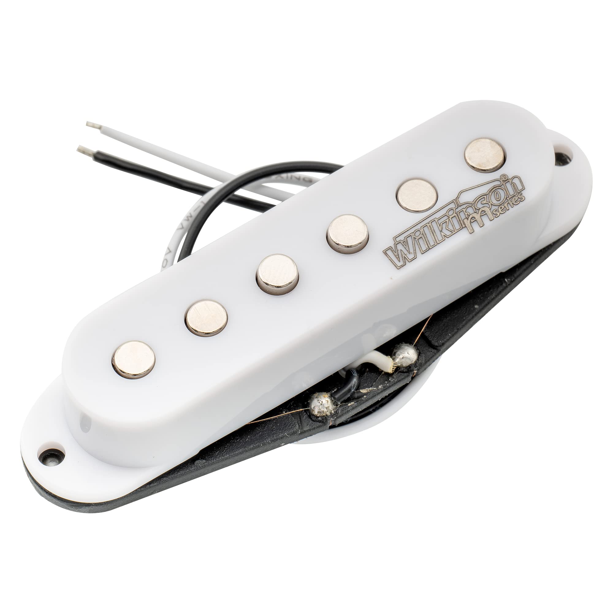 Wilkinson Low Gauss Vintage Tone Ceramic Single Coil Pickup For Strat Style Guitar Bridge, White
